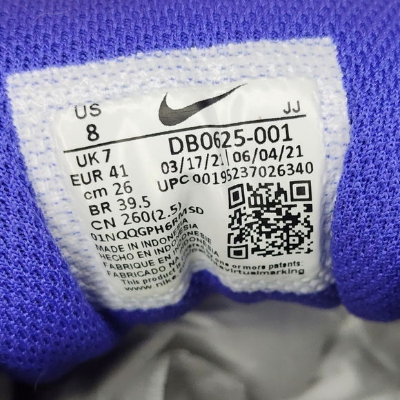 Nike Air Max 90 'Persian Violet', Mens 8 - Picture 10 of 10